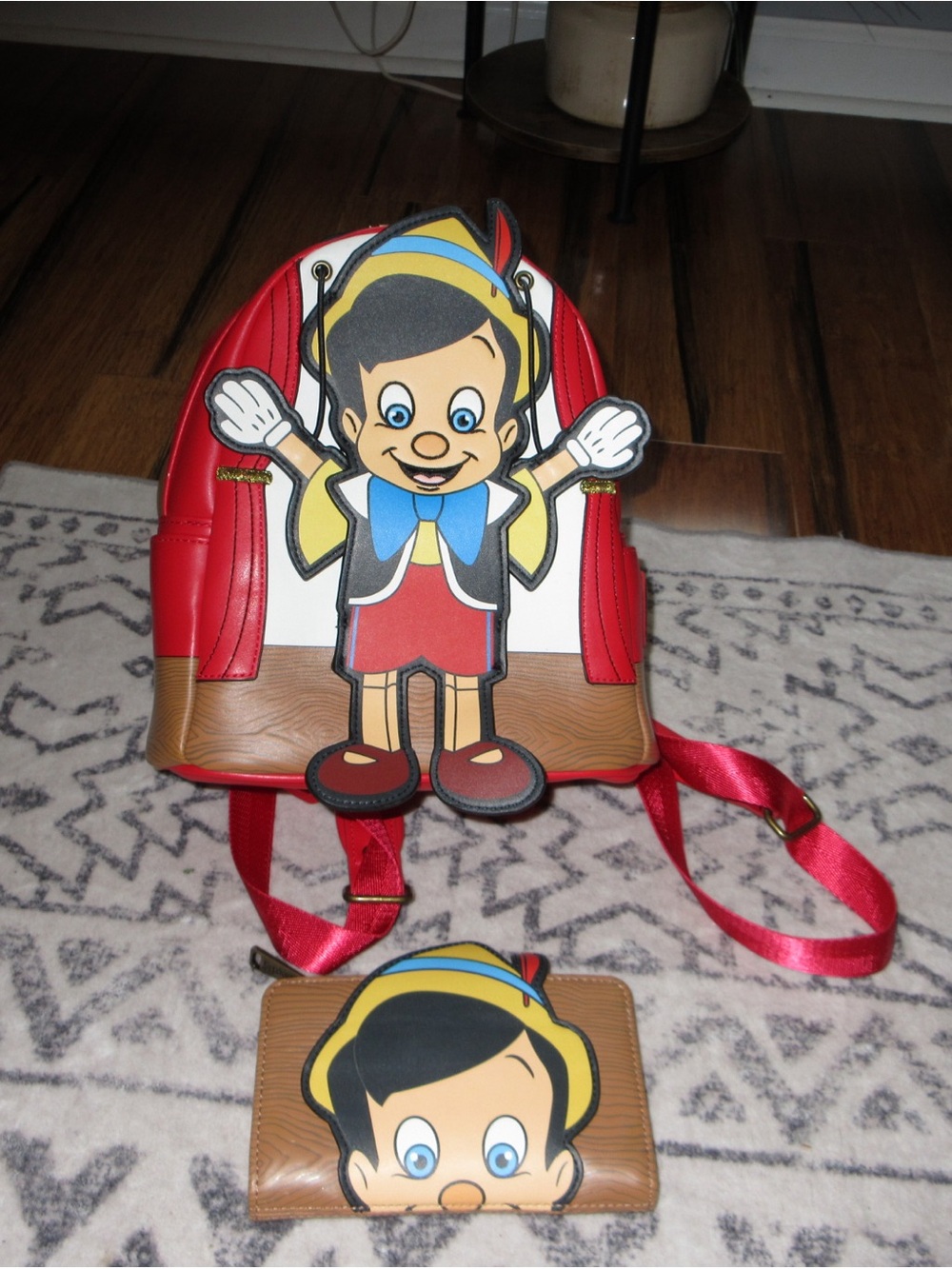 Loungefly   Pinocchio Backpack and Wallet Set